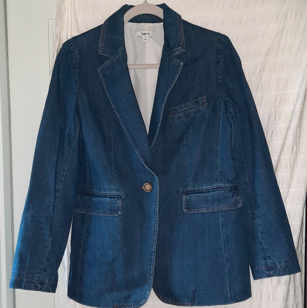 Bar III Women's Denim Blazer